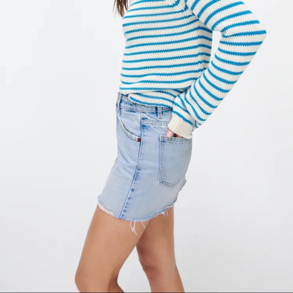 Zara ASYMMETRIC DENIM SKIRT - Picture 4 of 8